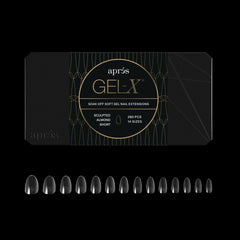 APRÉS Gel-X Almond: frontal de la caja con 280 piezas para tallas variadas.