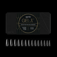 APRÉS Gel-X Amande — embouts souples pour une pose rapide et durable.