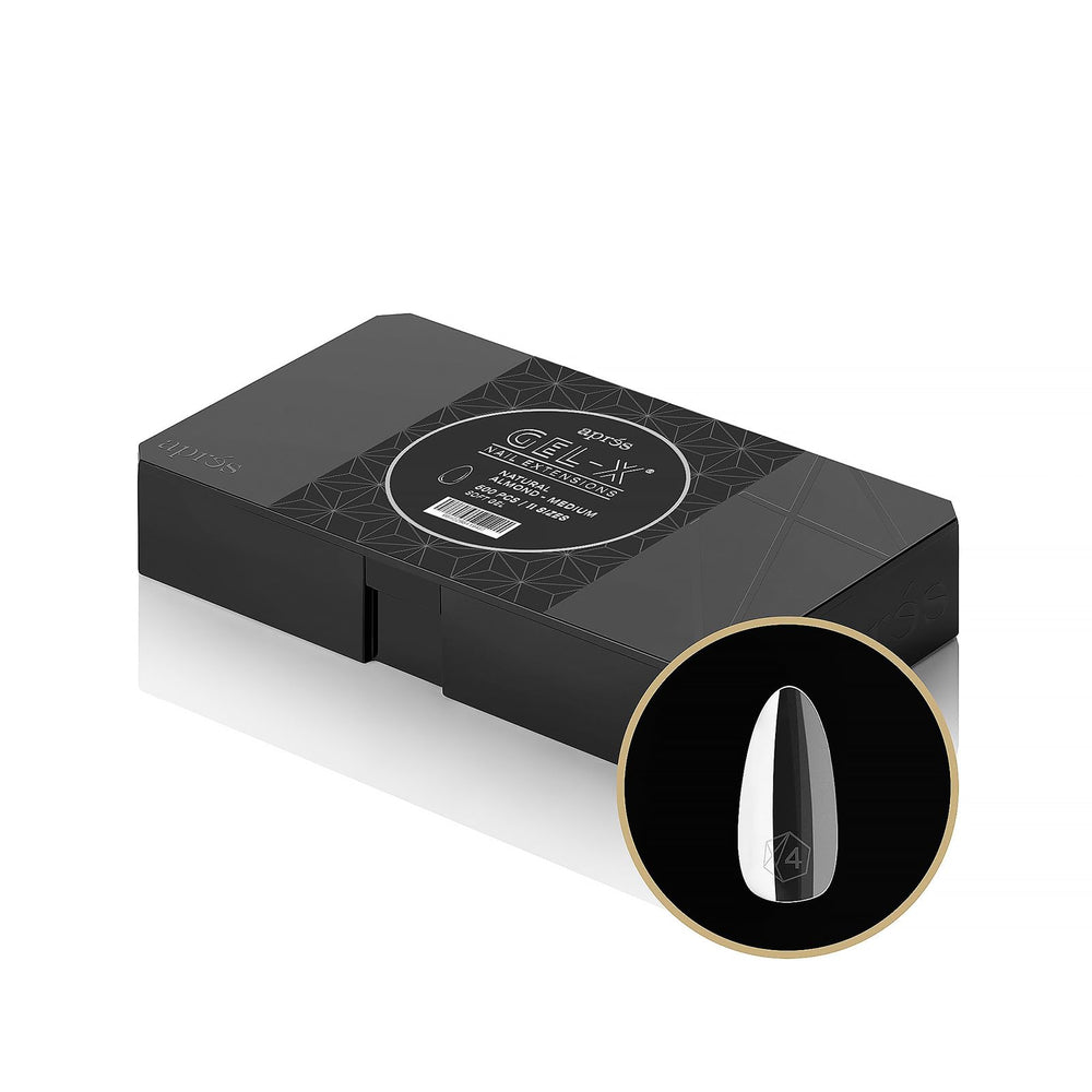 APRÉS Gel-X Boîte-pointes-500 : accessoire durable pour une manucure longue durée et naturelle.