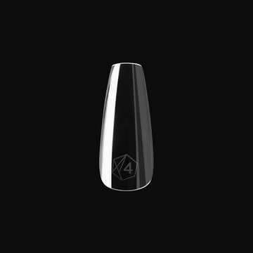 APRÉS Gel-X línea esculpida, curva pronunciada y apex alto.