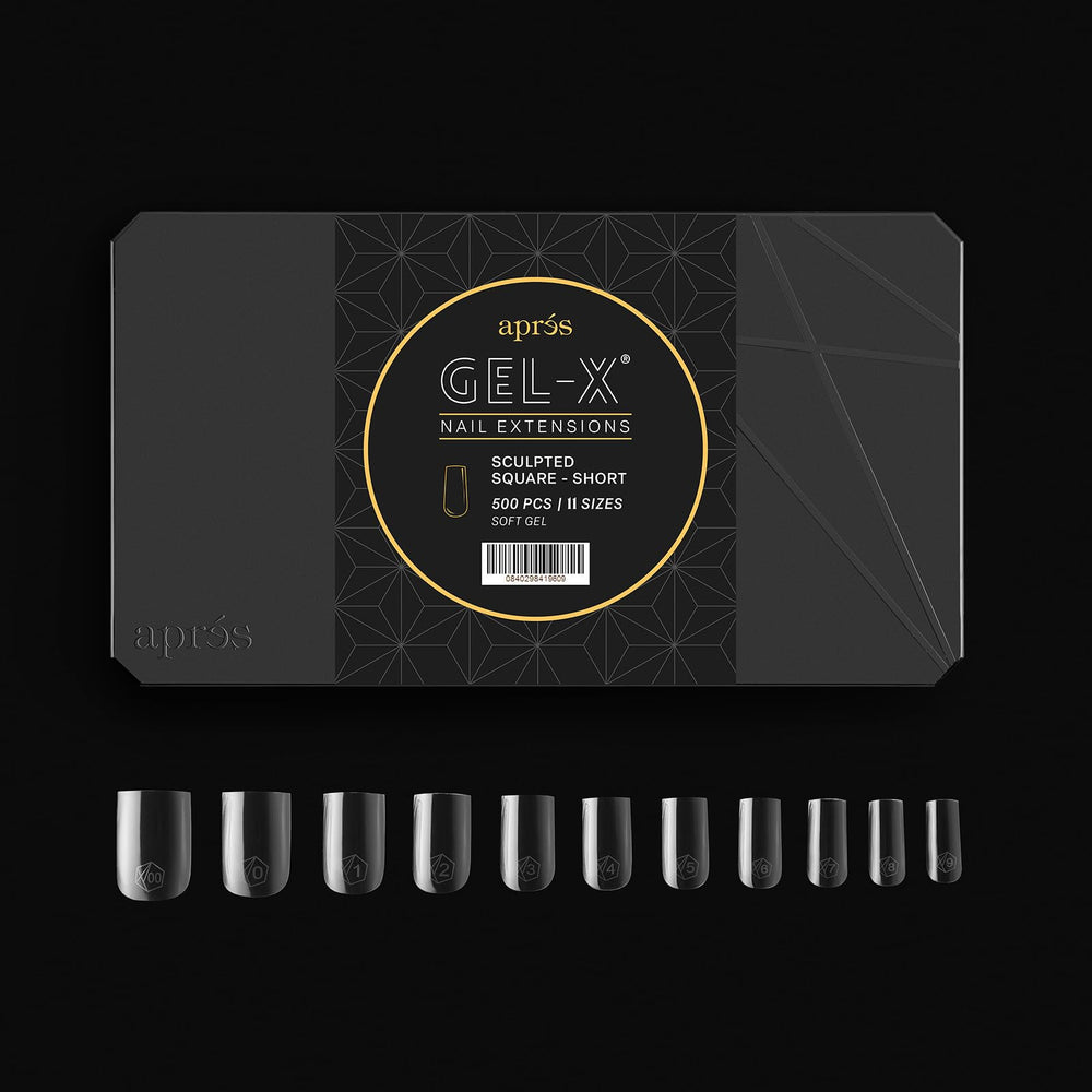 Aprés Gel-X conjunto de puntas, tallas variadas para ajuste perfecto.
