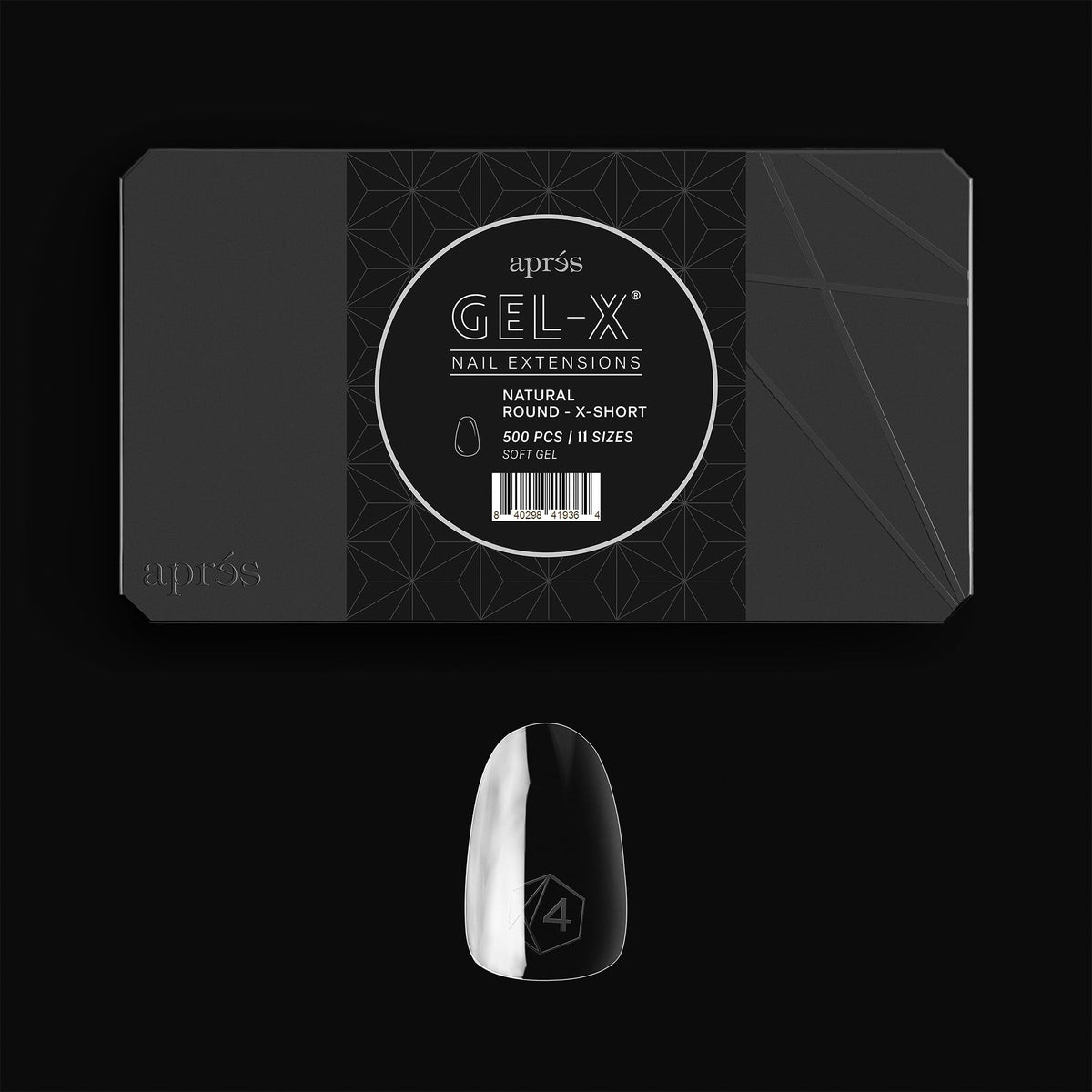 Puntas Gel-X APRÉS en caja de 500 para un set completo de uñas.