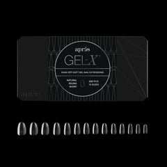 APRÉS Gel-X: puntas redondas naturales para un acabado suave y elegante.
