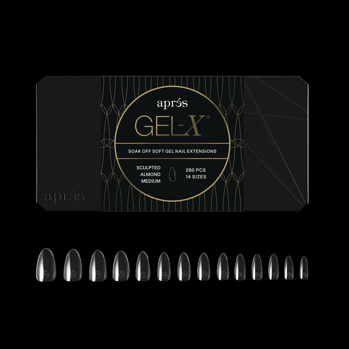 APÉS Gel-X tapas almendra 280: acabado suave para una aplicación profesional