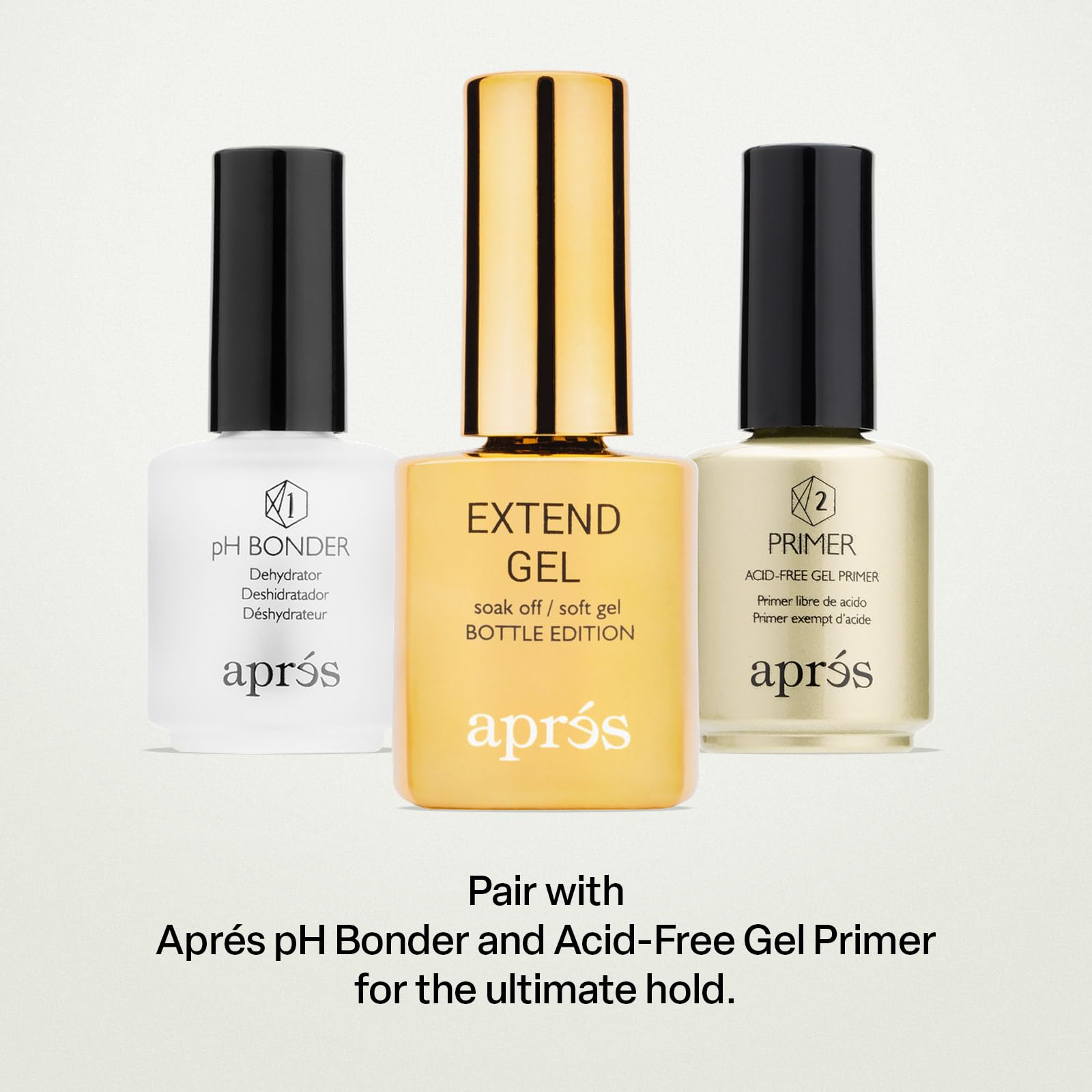 APRÉS Gel Extendido sella las uñas para mayor durabilidad.