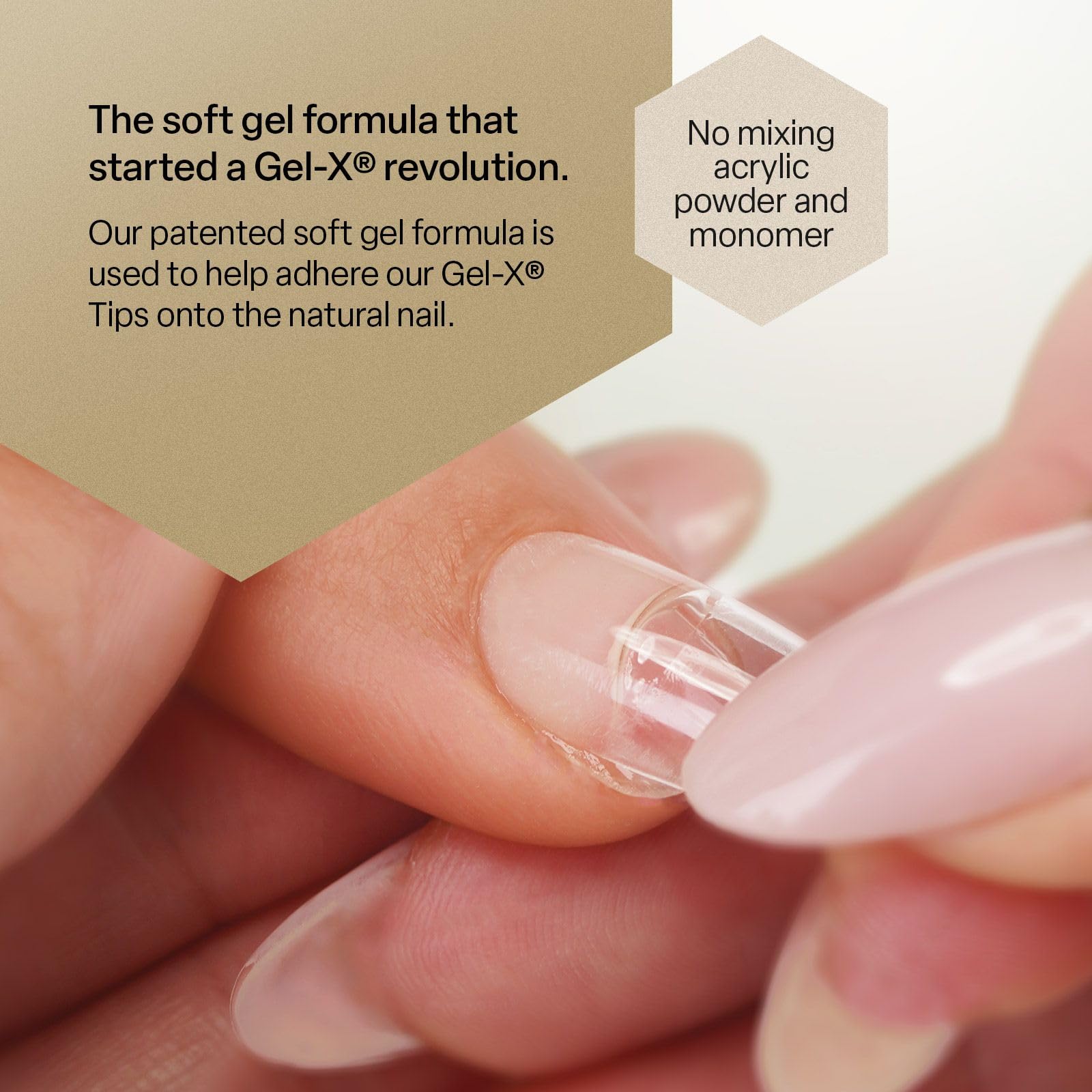 Resultados profesionales de uñas Gel-X en casa con 15 ml.
