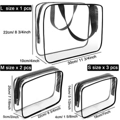APREUTY bolsa transparente mediana 2, visión clara de tus productos para viaje
