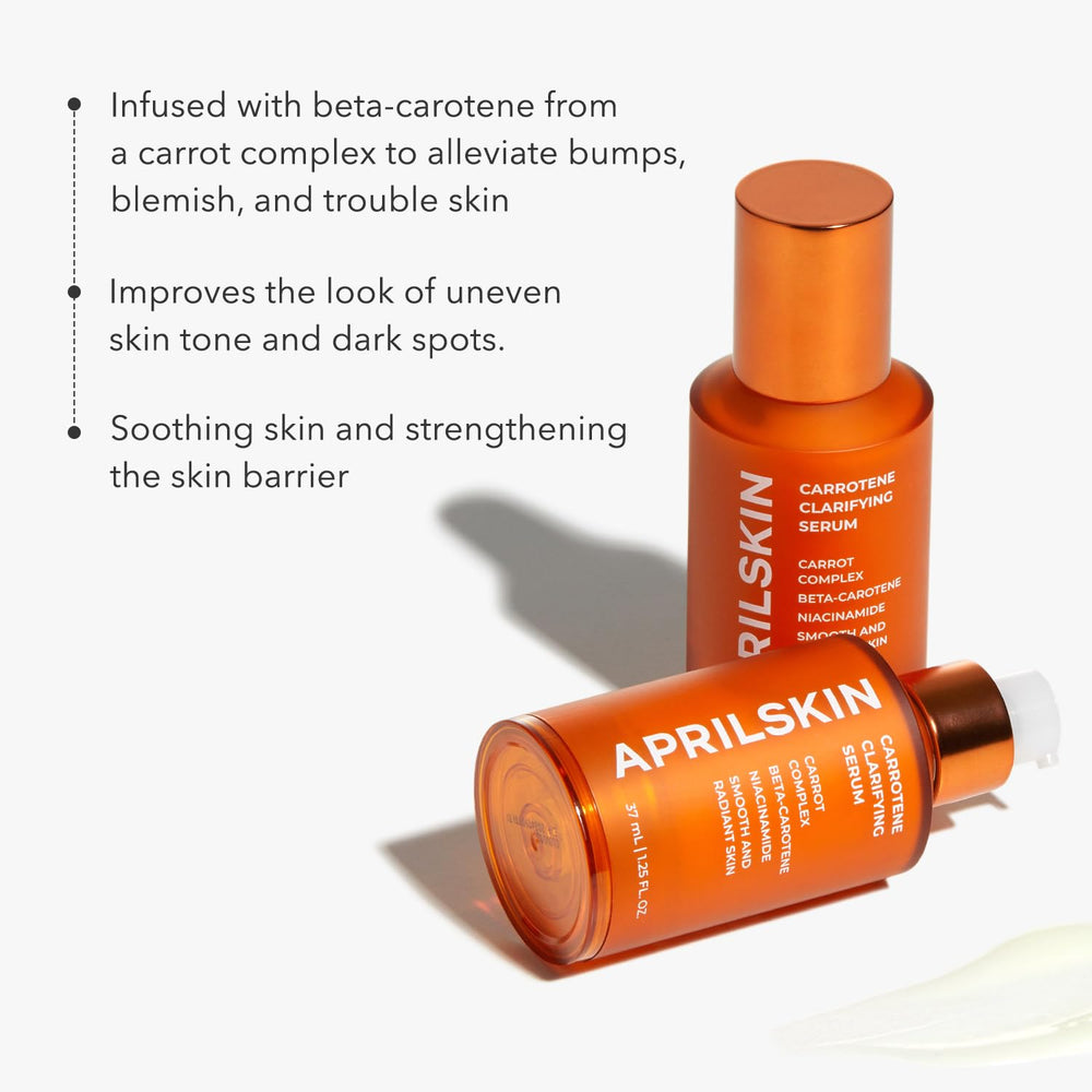 APRILSKIN Carrotene Serum: Niacinamida para tono uniforme.