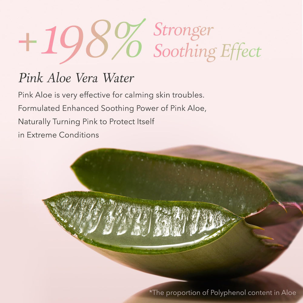 APRILSKIN Aloe Rosada Toner: tapa higiénica para aplicar sin contaminar.