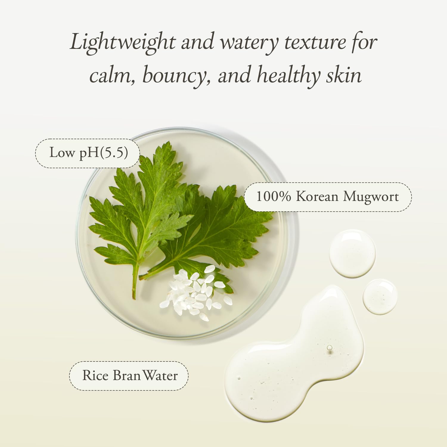 APRILSKIN Artemisia agua salvado arroz: nutrición suave para brillo natural