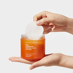 APRILSKIN Carrotene Aclaradoras, envase compacto, ideal para viaje diario.