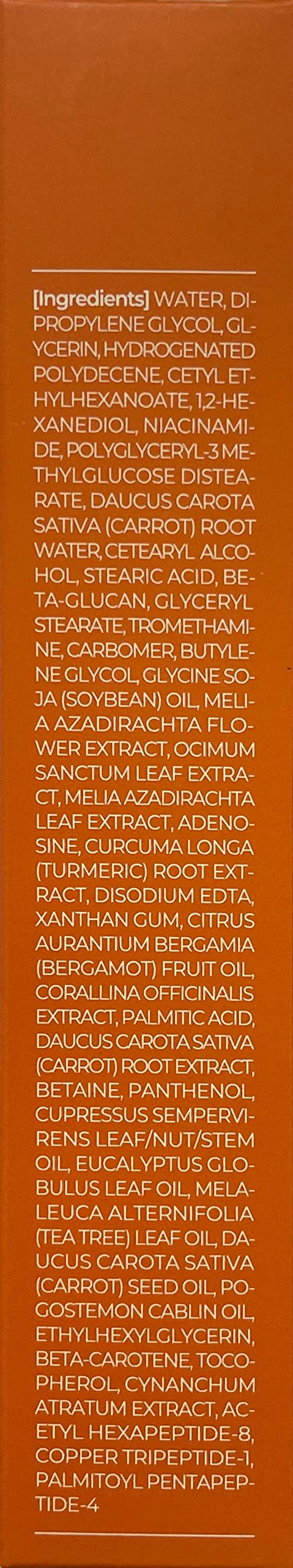 Fórmula no comedogénica de APRILSKIN Carrotene Clarifying Cream para poros