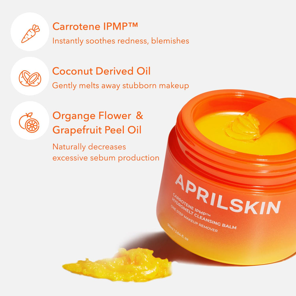 APRILSKIN Carrotene IPMP Hydromelt: bálsamo no comedogénico adecuado para piel grasa.