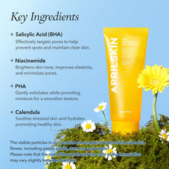 APRILSKIN mascarilla Calendula sensación de frescor al aplicar