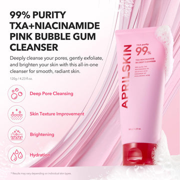 APRILSKIN TXA Niacinamida 99 cuida los poros para una piel suave.