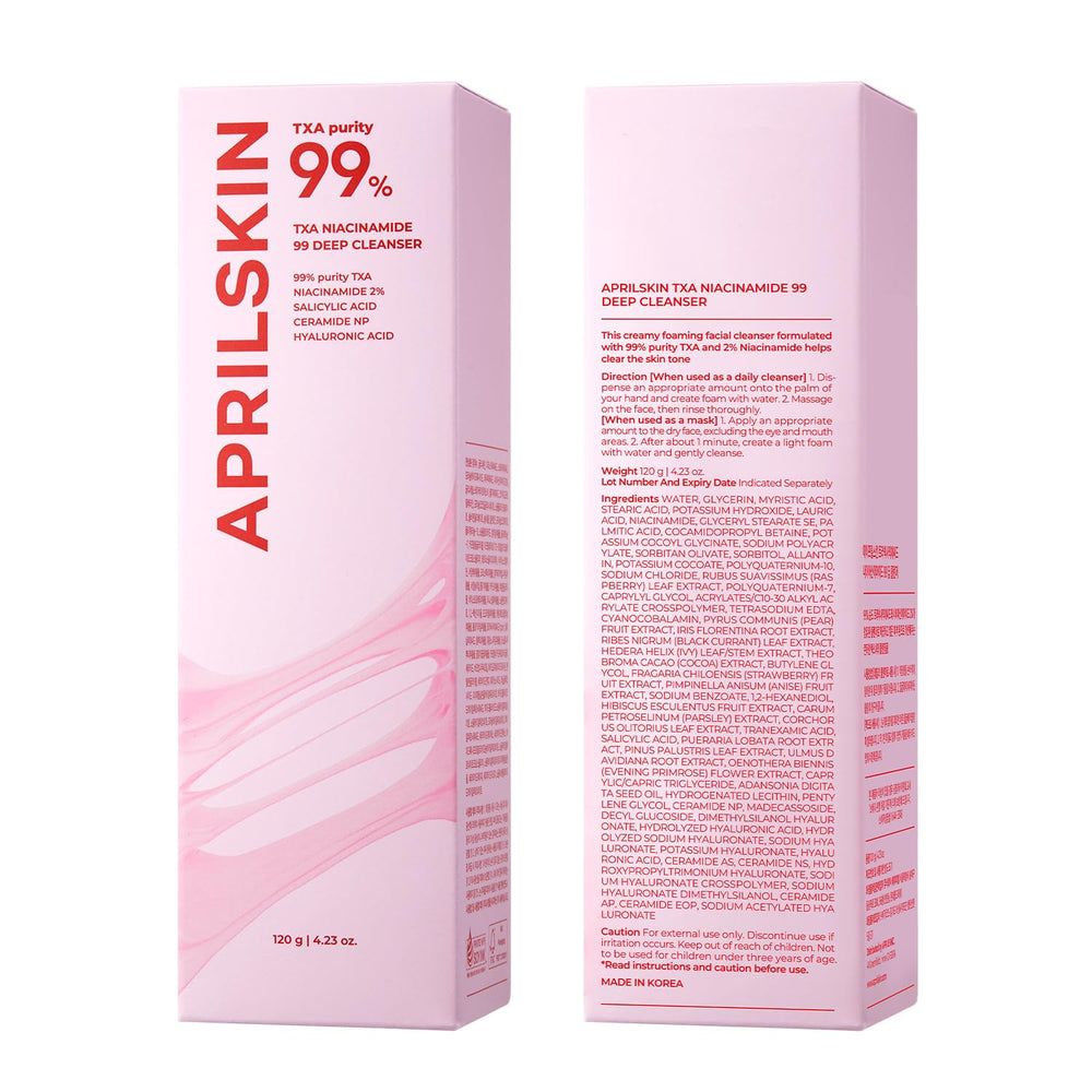 Envase cómodo de APRILSKIN TXA Niacinamida 99 para uso diario.