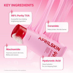 Limpieza de maquillaje y SPF con APRILSKIN TXA Niacinamida 99.