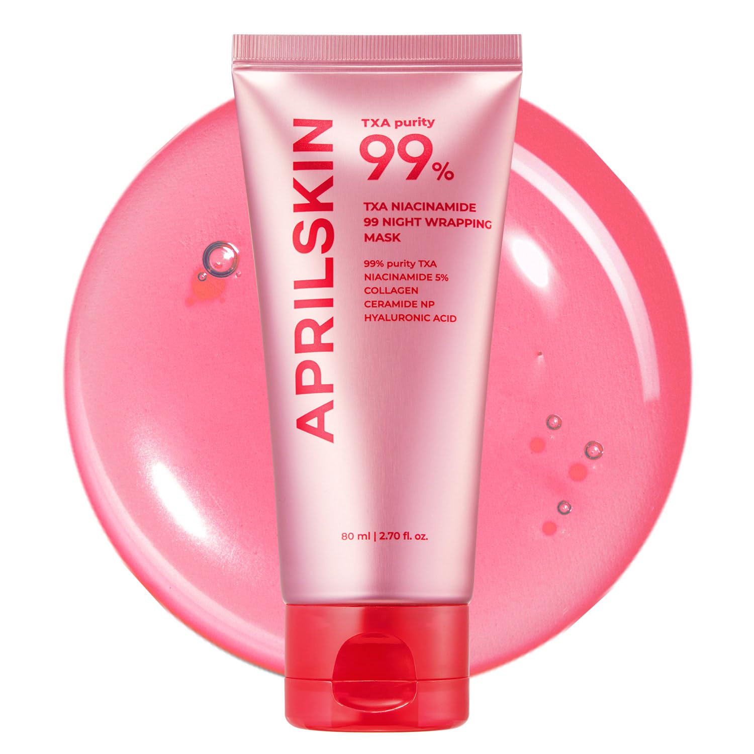 APRILSKIN TXA Niacinamida: envoltura nocturna para tono uniforme y poros más finos