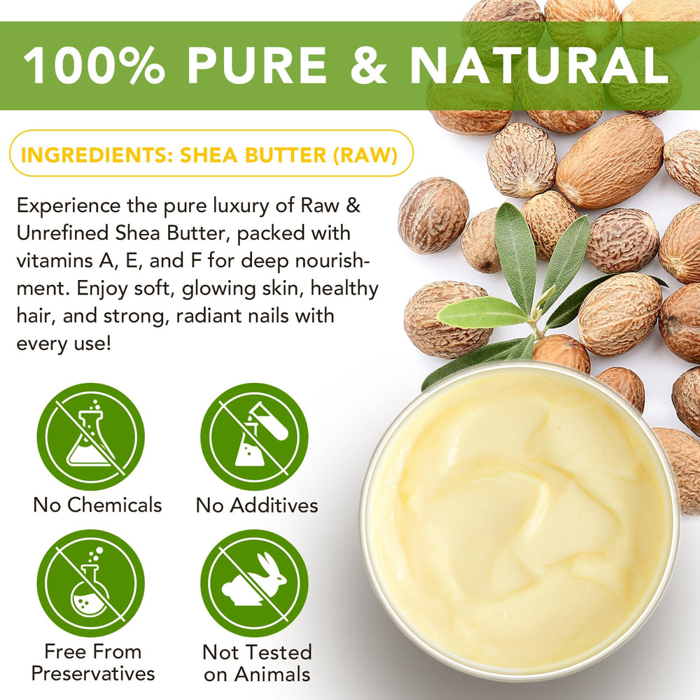 APUUFYQC Shea Butter texture closeup highlights creamy richness for smoother skin.