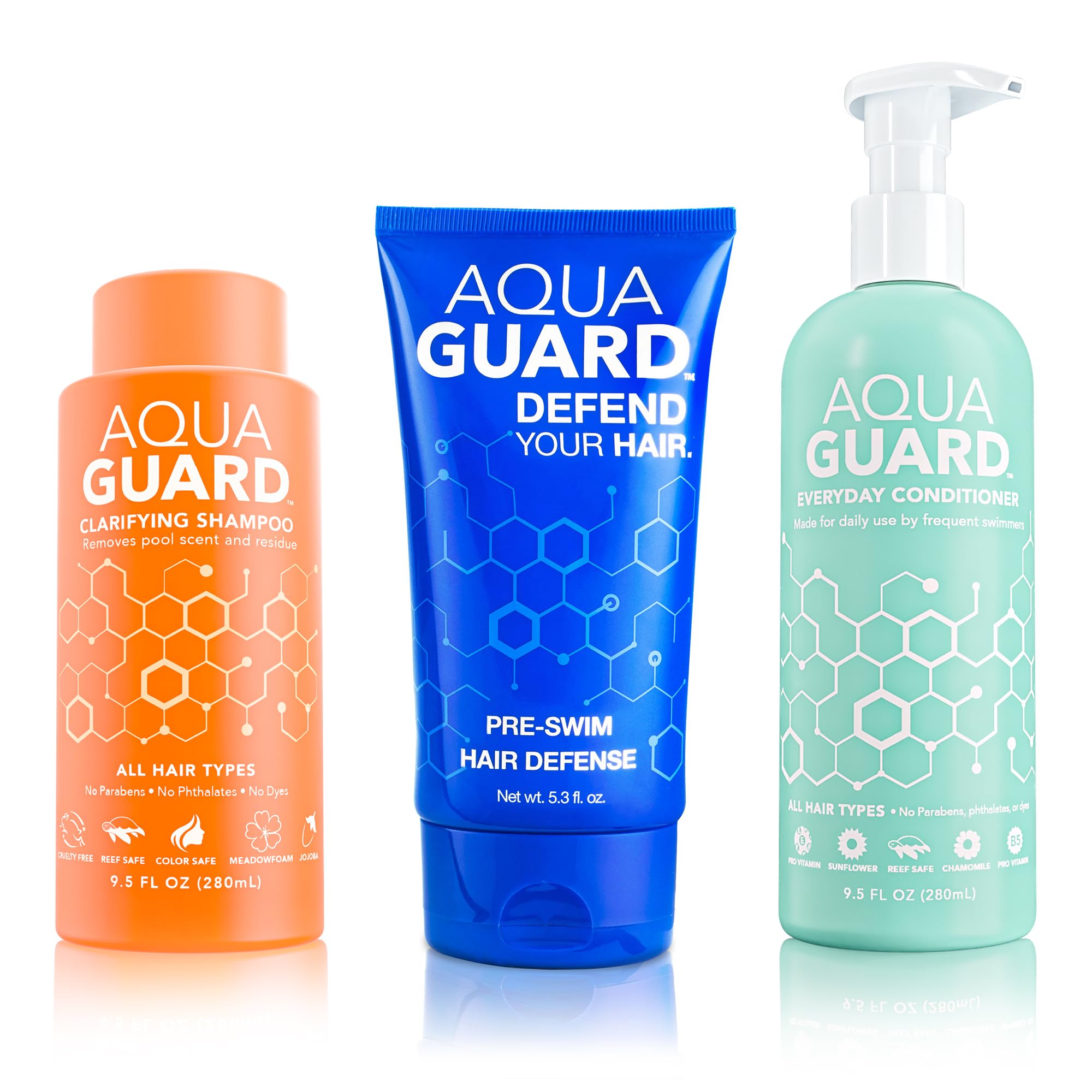 AQUA GUARD Protección Pre-nado: crema que crea barrera para el cabello frente al cloro.
