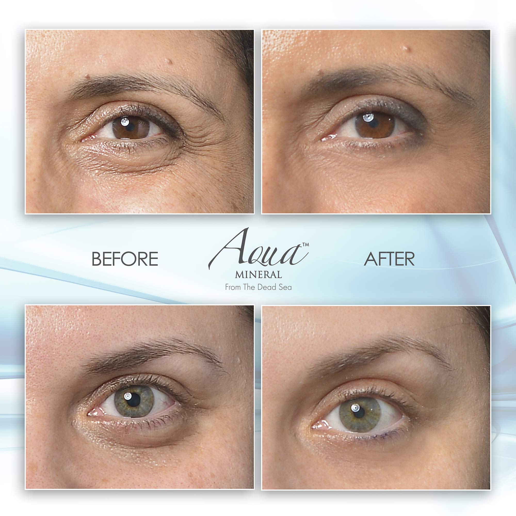 Aqua Mineral gel con té verde e ingredientes naturales para ojos.