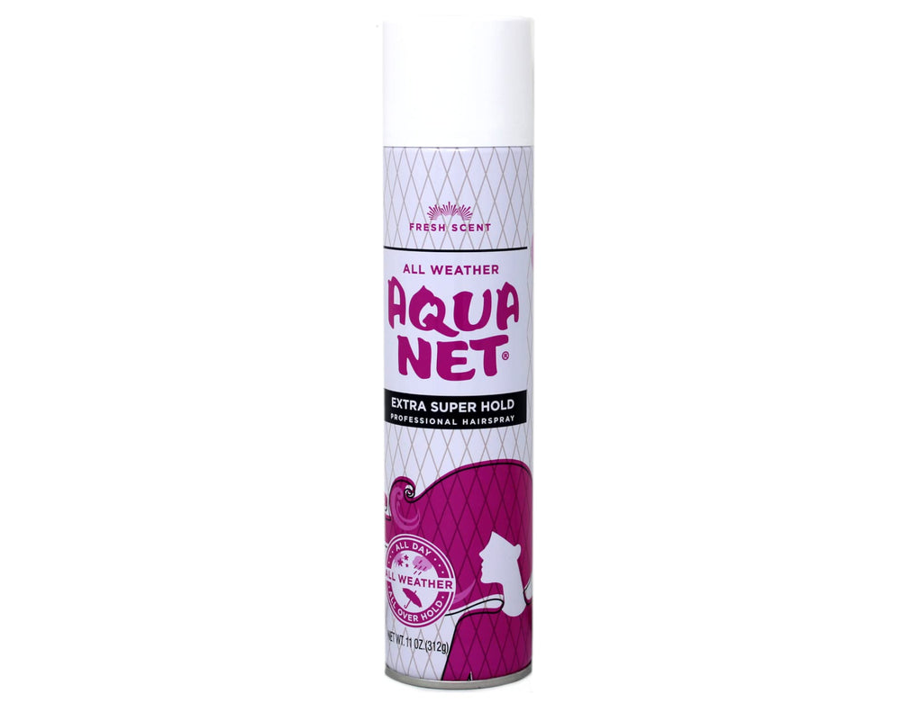 Aqua Net: secado rápido que permite peinar en minutos.
