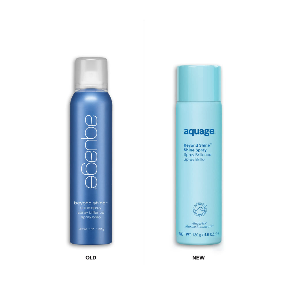 Aquage Beyond Shine – cheveux-lisses: texture soyeuse et brillance réfléchissante.