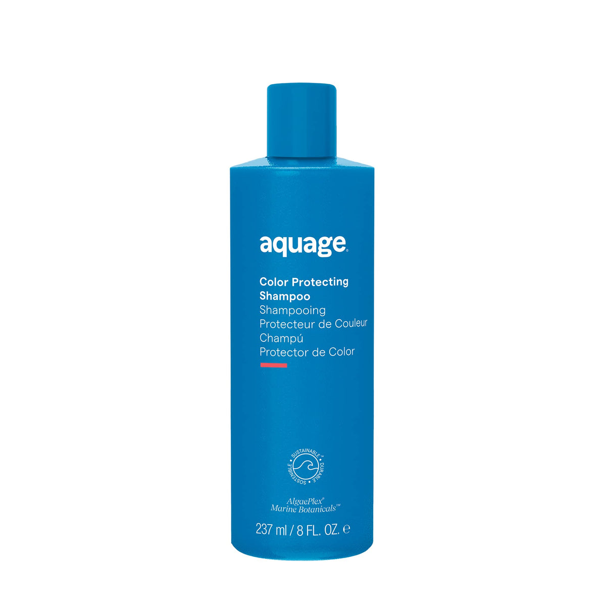 Aquage Champú Protección Color en botella, enfatizando la protección del color para cabello teñido.