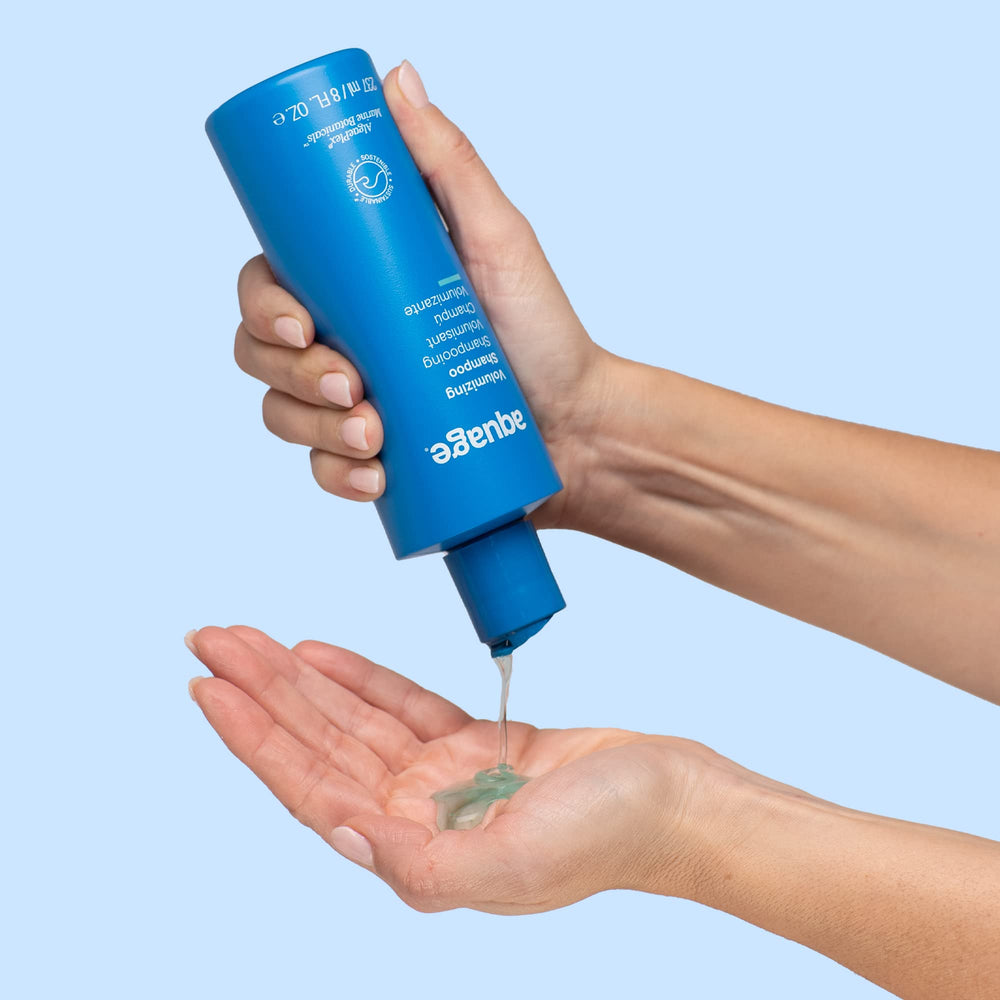 Aquage Champú Voluminizador: cabello más brillante y suave tras cada uso.