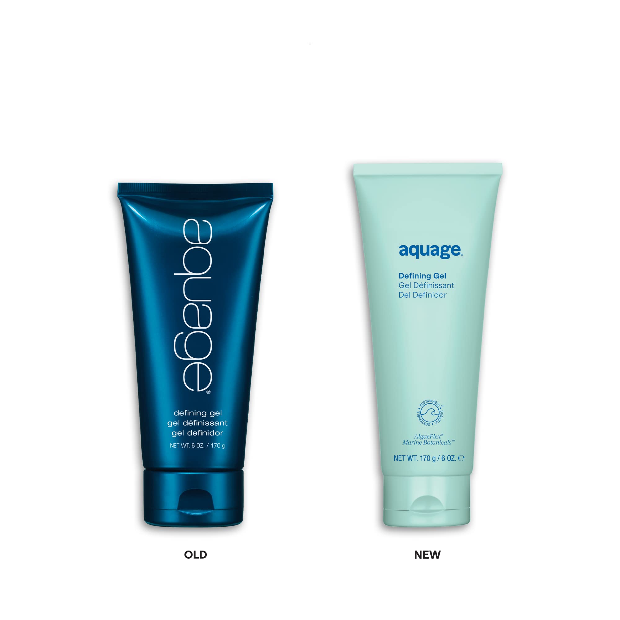 AQUAGE Definido Gel aporta brillo a rizos ondulados.