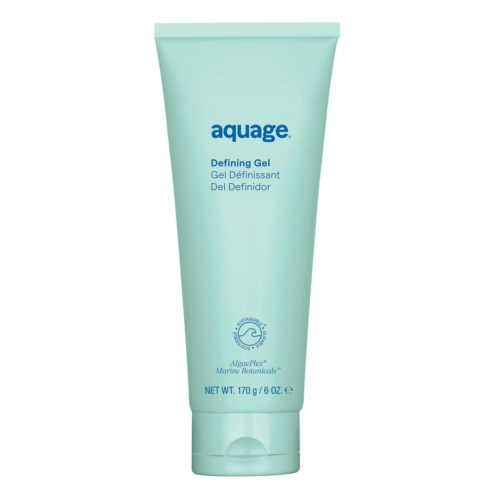 AQUAGE Definining Gel realza rizos definidos con brillo natural.