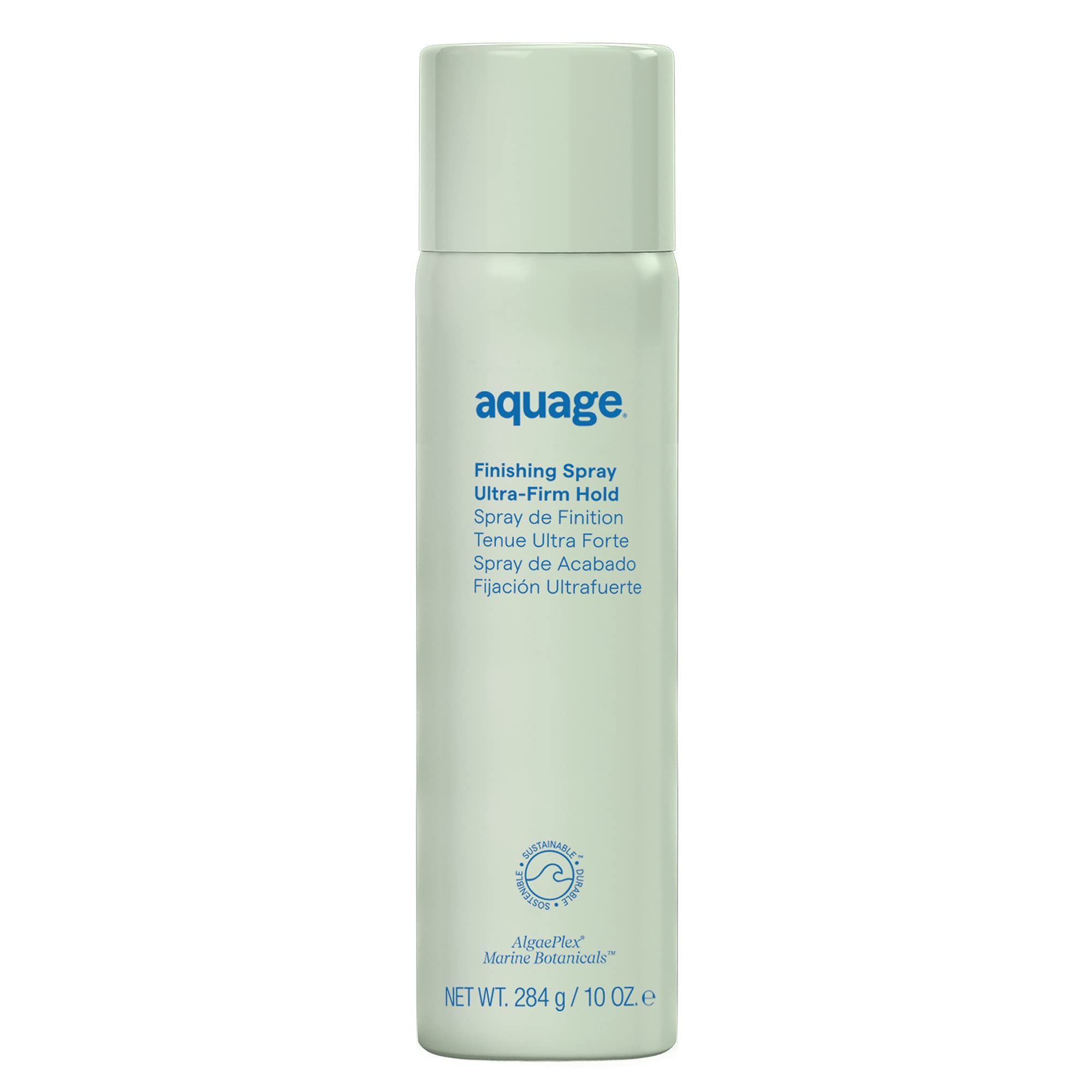 AQUAGE Finishing Spray offre une brume ultra-fine pour une tenue élégante et brillance durable.