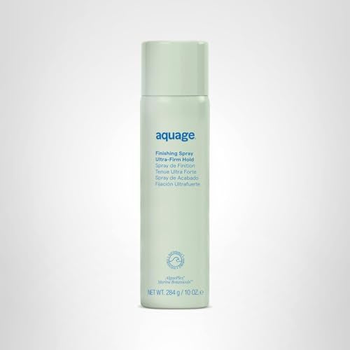 AQUAGE Finishing Spray: emballage de 10 oz prêt pour salon et maison.
