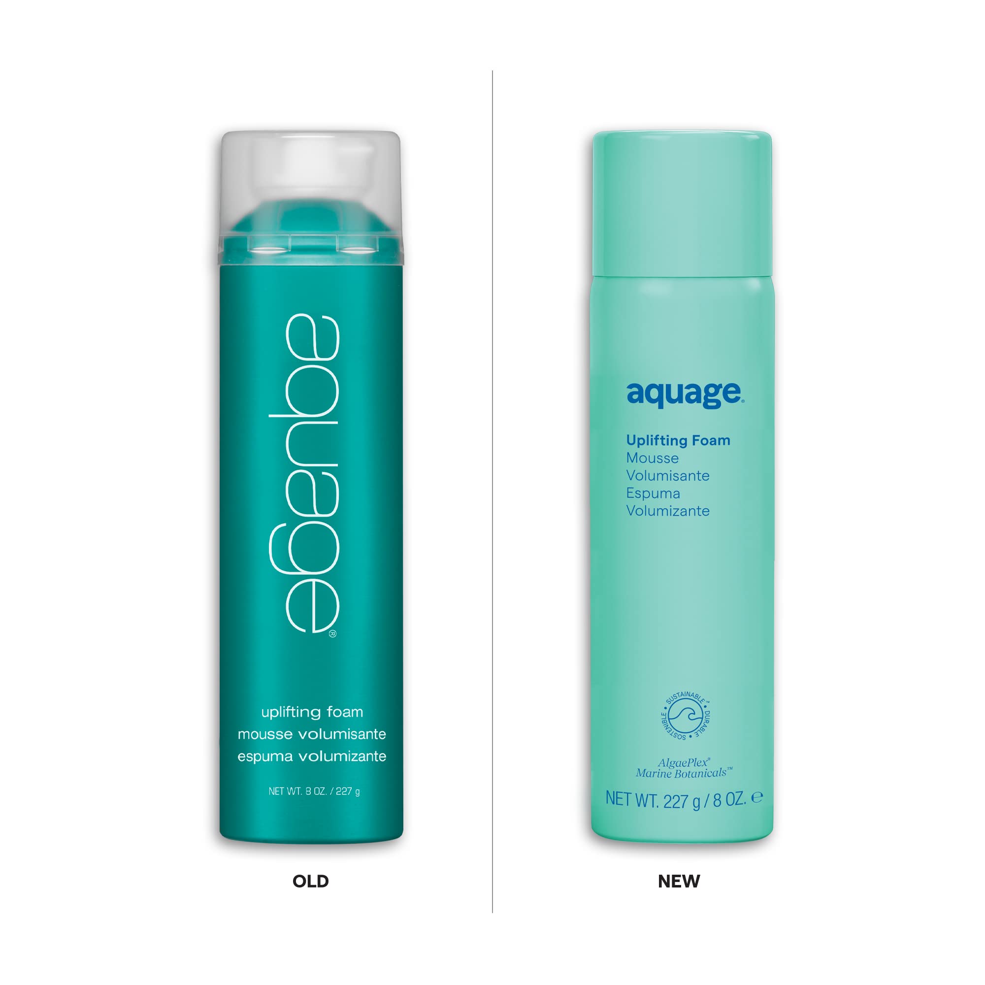 Mousse Aquage appliquée sur cheveux mouillés, démarrage du coiffage facilité.