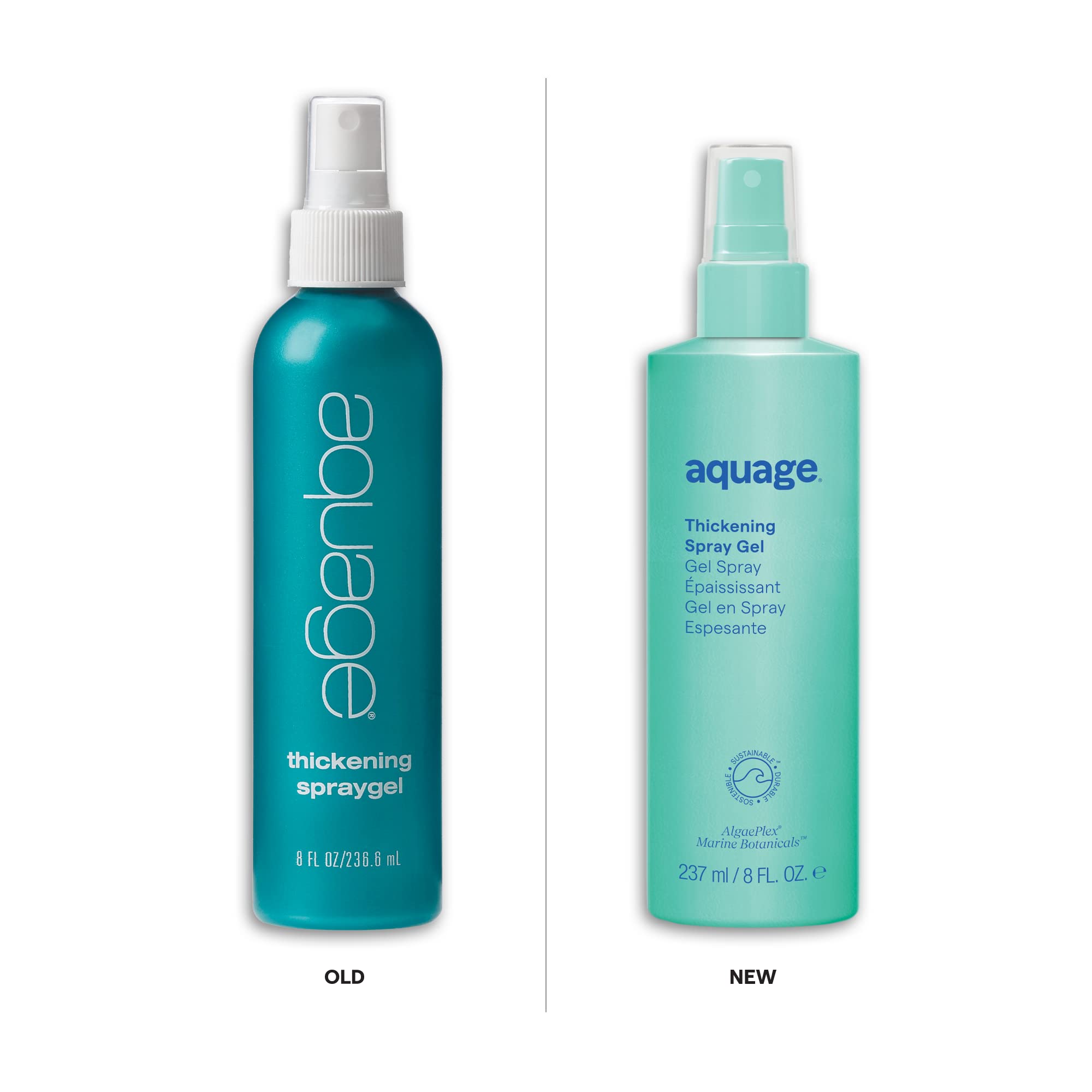 Textura de gel engrosante en primer plano de Aquage.