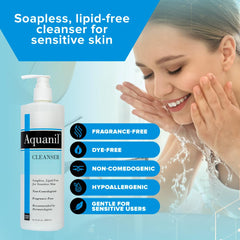 Aquanil limpiador: sin fragancia, ideal para piel sensible