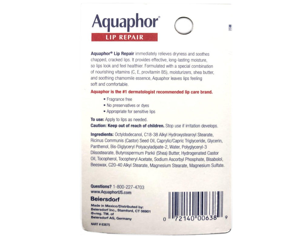 AQUAPHOR Lip Repair 4-pack packaging ready for daily lip care.