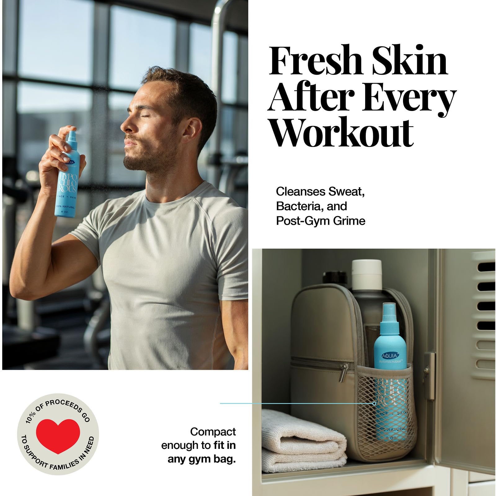 Aquia calmante irritación, spray suave para piel irritada