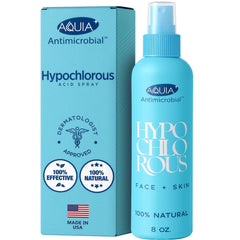 Aquia hipocloroso cara, spray facial antimicrobiano para limpieza suave