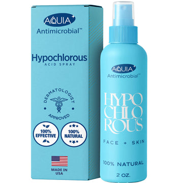 Aquia Spray de ácido hipocloroso, botella frontal para limpieza facial suave.