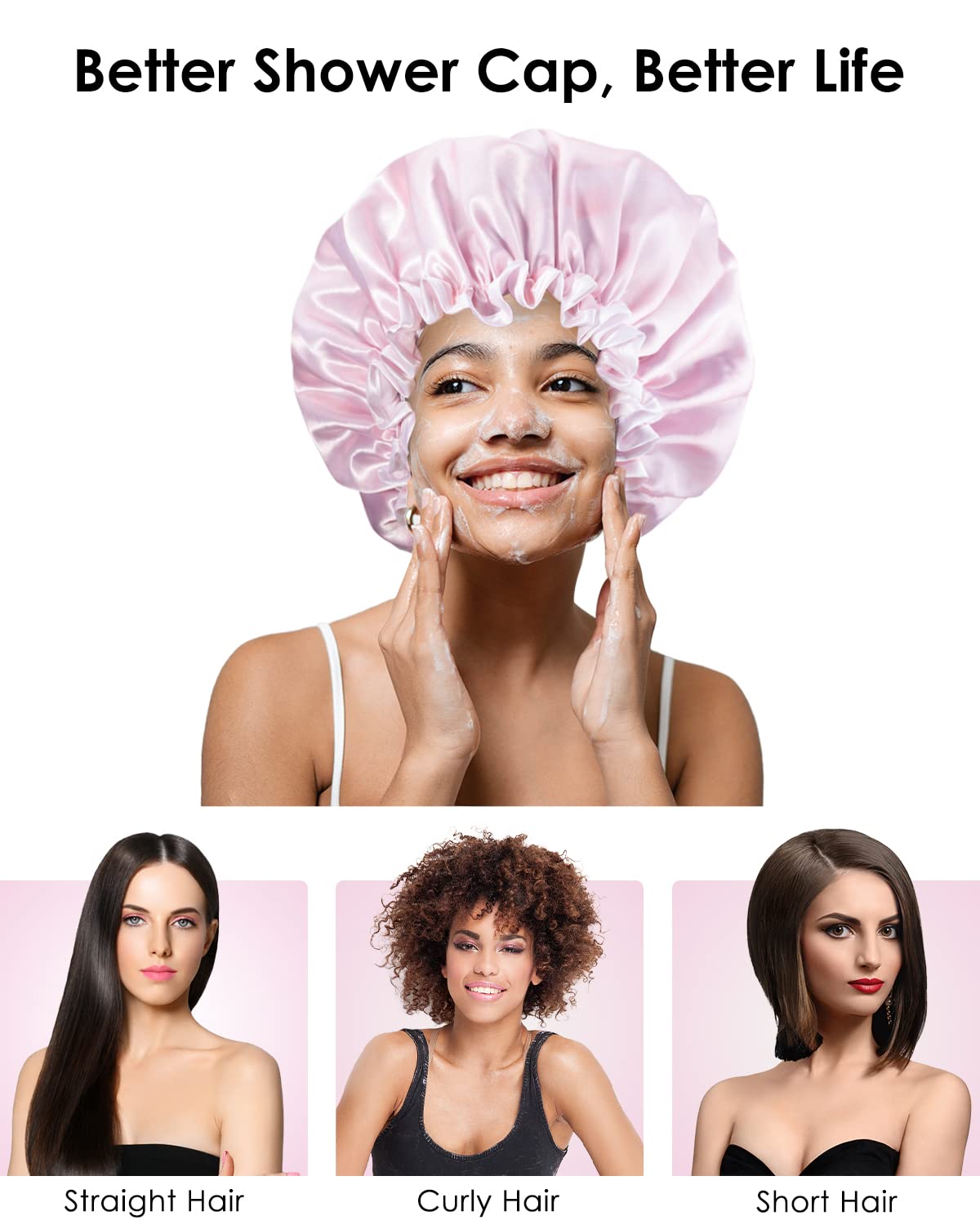 Capucha Aquior talla grande para todo tipo de cabello.
