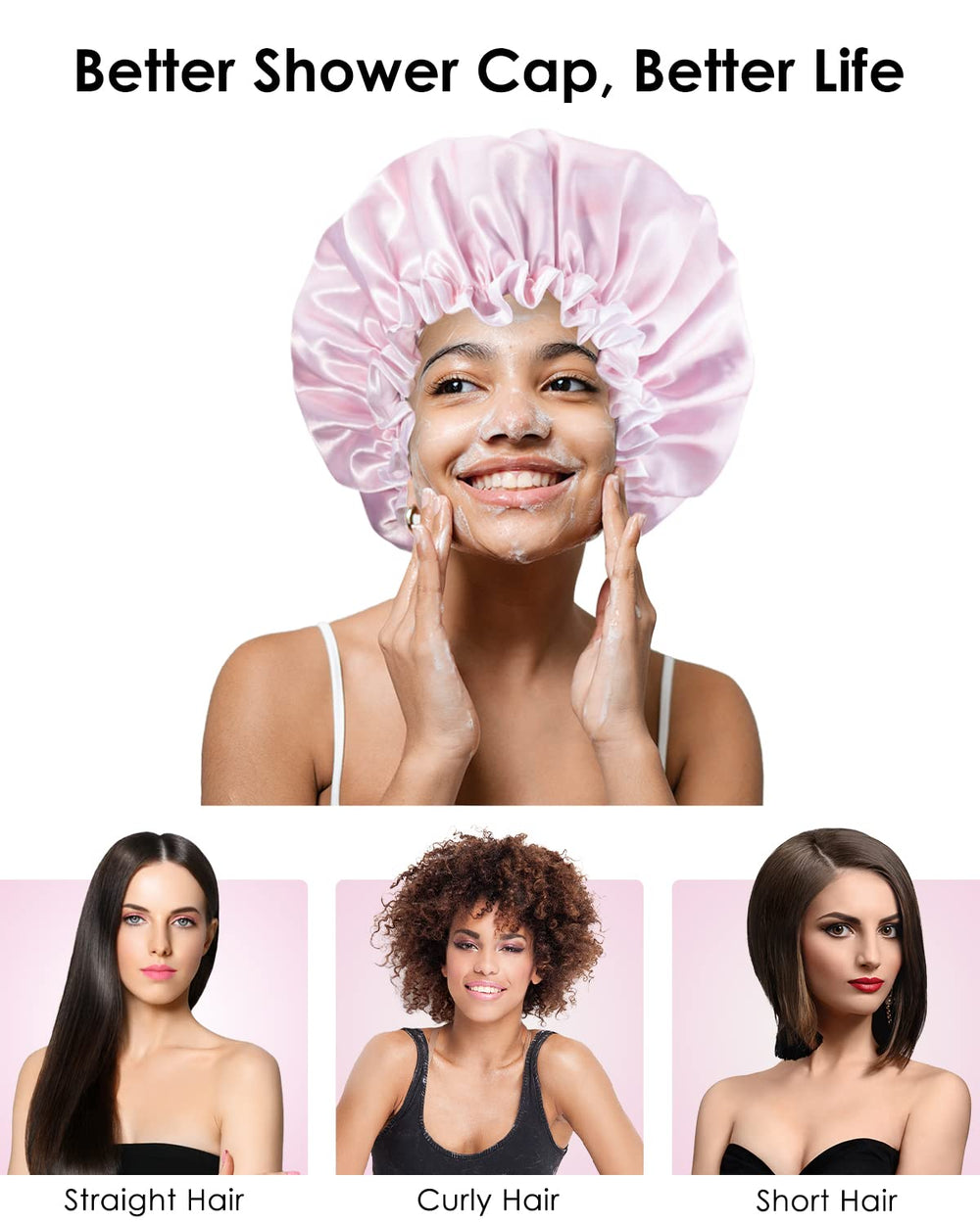 Capucha Aquior talla grande para todo tipo de cabello.