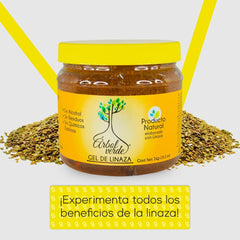 Arbol Verde gel de linaza, aplicación suave para peinar sin grumos