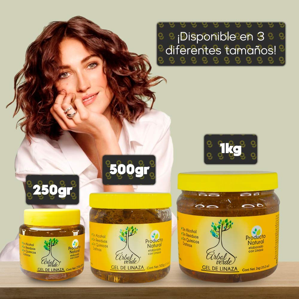 Arbol Verde gel de linaza, envase práctico para uso diario