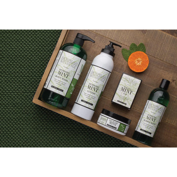 Notas de albahaca y mandarina en Morning Mint, sensación fresca.