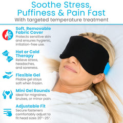 Máscara ocular Arctic Flex con efecto frío para relajar la tensión ocular.