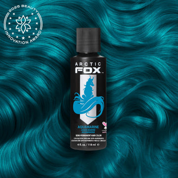 ARCTIC FOX Aquamarine, aplicación: tono vibrante para rubios.