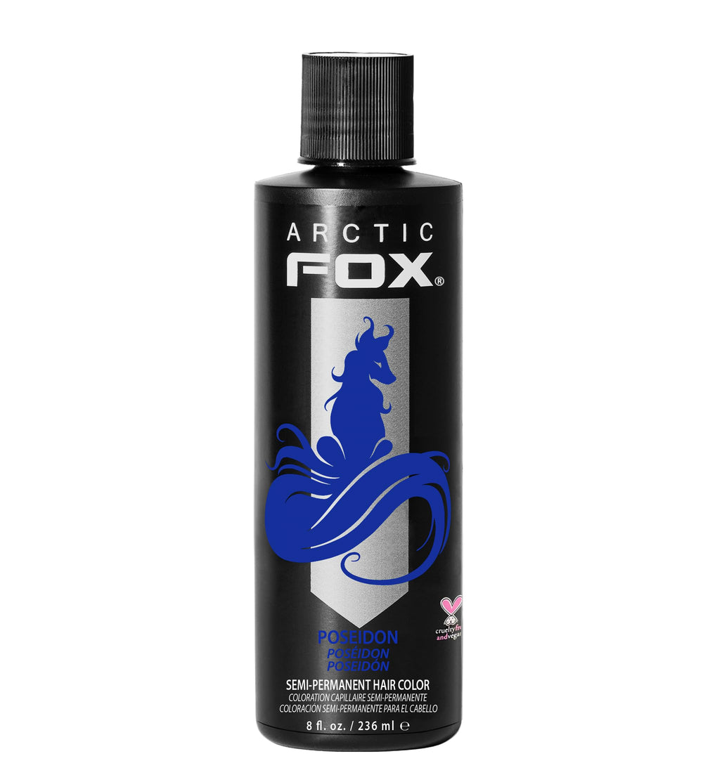 ARCTIC FOX Poseidon, tinte azul vibrante para un look audaz y duradero.