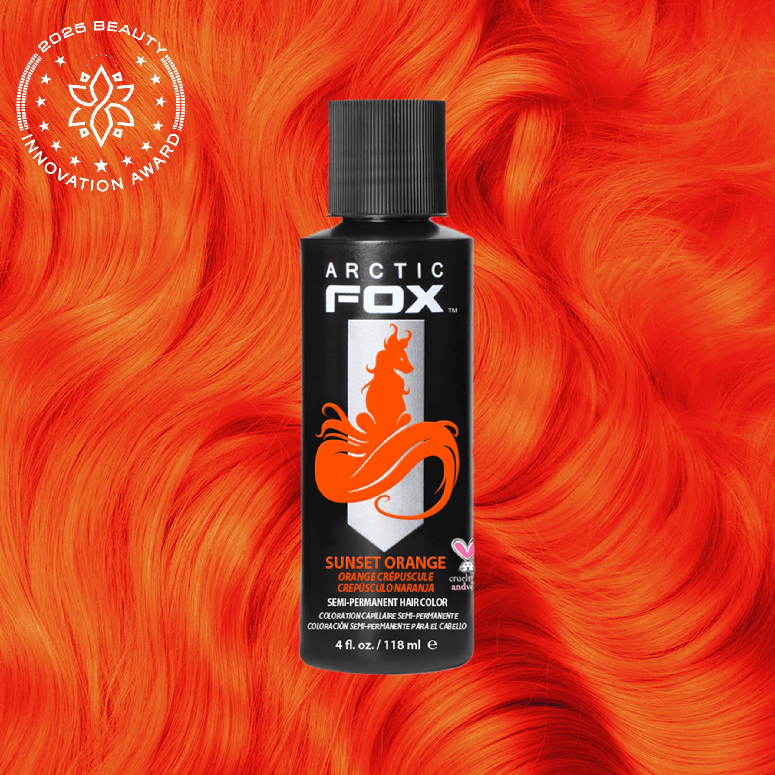 ARCTIC FOX Naranja Atardecer: muestra de color para ver tonalidad