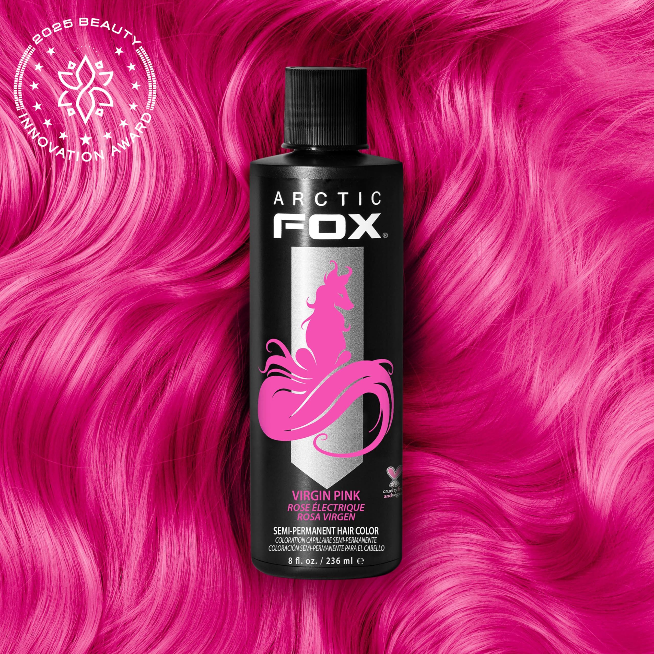 ARCTIC FOX Virgin Pink: mezcla con diluyente para un rosa suave y personalizado.